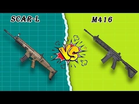 Porównanie broni AR M416, SCAR-L i AUG w PUBG Mobile