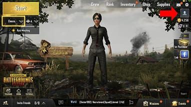 Интерфейс redeem сайта PUBG Mobile