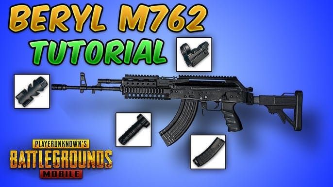 Beryl M762 echipată în PUBG Mobile