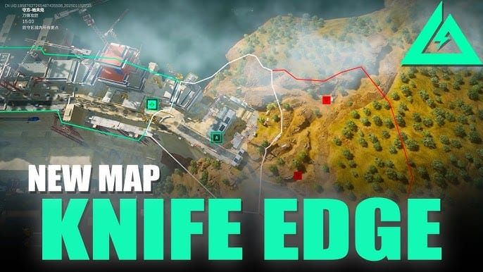 Delta Force Knife Edge map showing infantry maze and vertical corridors