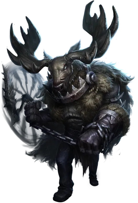 Identity V Deer Head hunter character showcasing attack animations