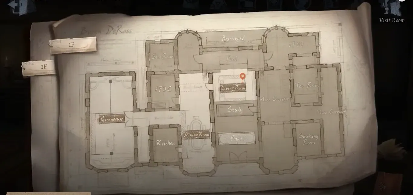Identity V Oletus Manor map used in story arcs like Time of Reunion and Ashes of Memory
