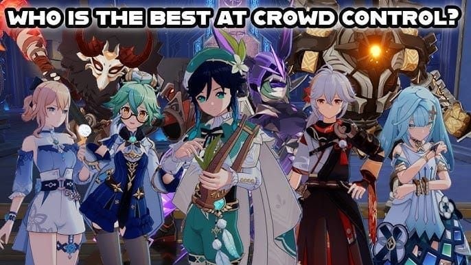 Spiral Abyss Chamber 1 screenshot showing Venti's burst grouping multiple enemies for AoE damage