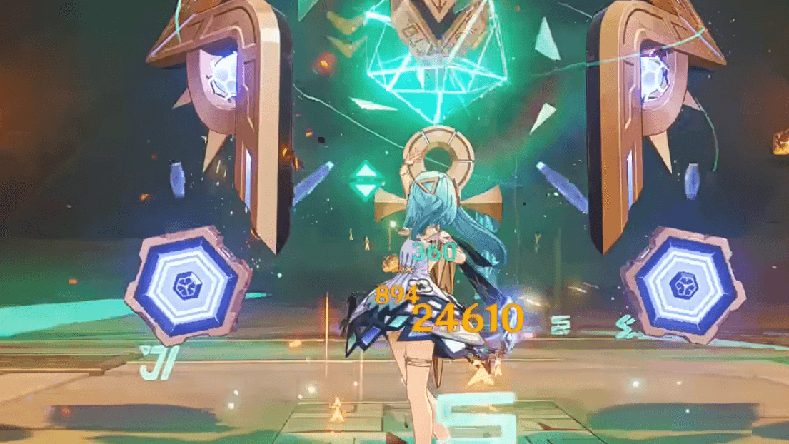 Genshin Impact Hexerei partner system interface showing activation requirements and buff effects