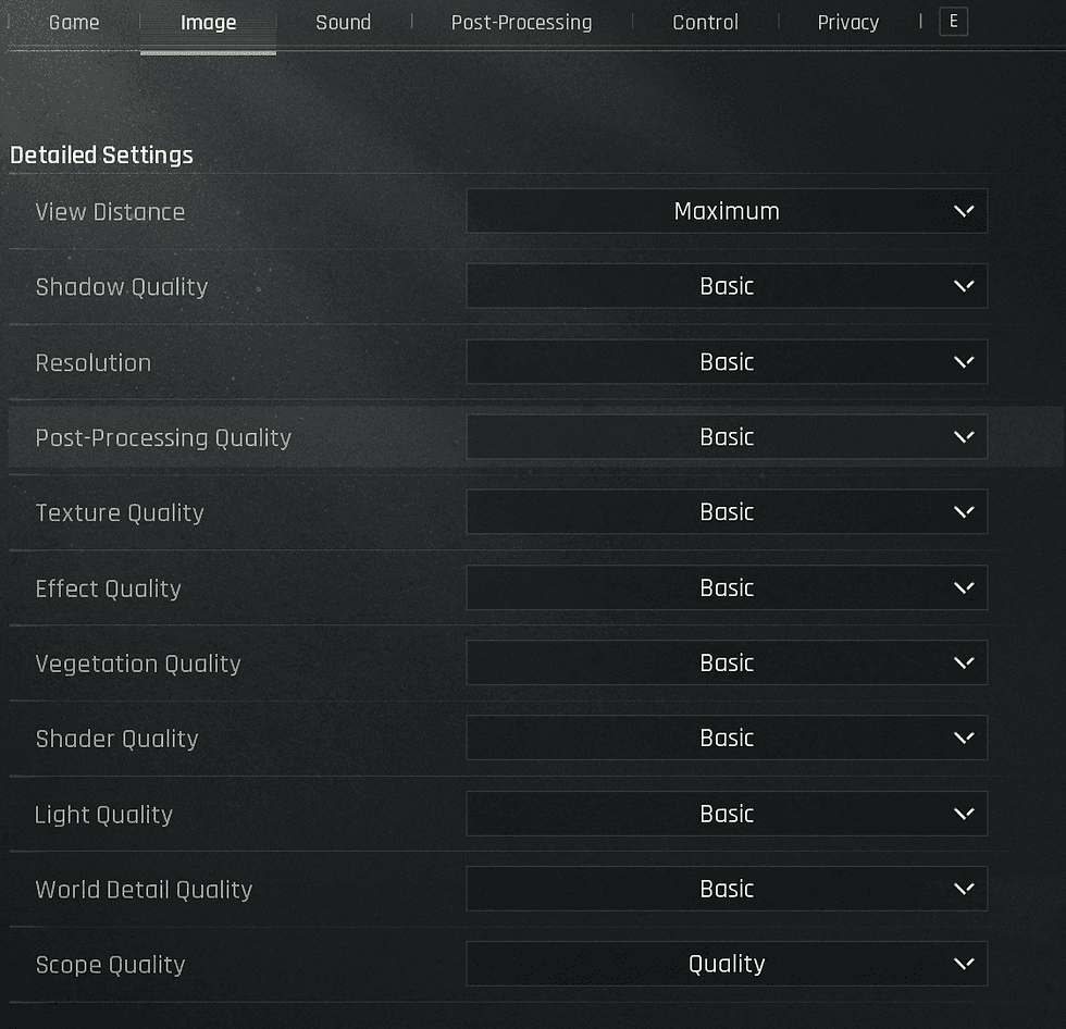 Arena Breakout graphics settings menu showing anti-aliasing, DLSS, and sharpness configuration options