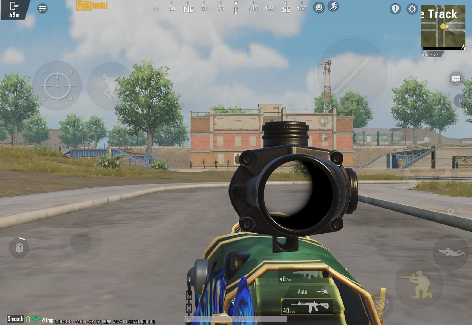 Демонстрация контроля отдачи M416 в PUBG Mobile с оптимальными настройками