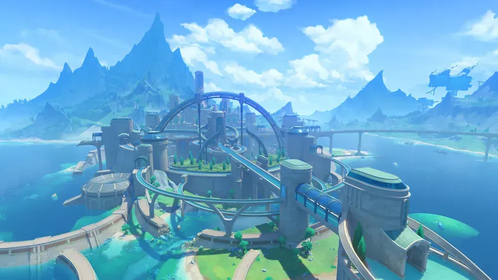 원신 수메르와 폰타인 지역 맵