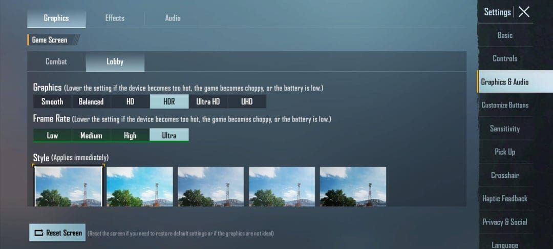 Przewodnik konfiguracji ustawień PUBG Mobile dla słabych telefonów z zaznaczonymi opcjami Smooth i Extreme