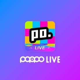واجهة متجر العملات في تطبيق Poppo Live مع عرض أسعار الهدايا المختلفة