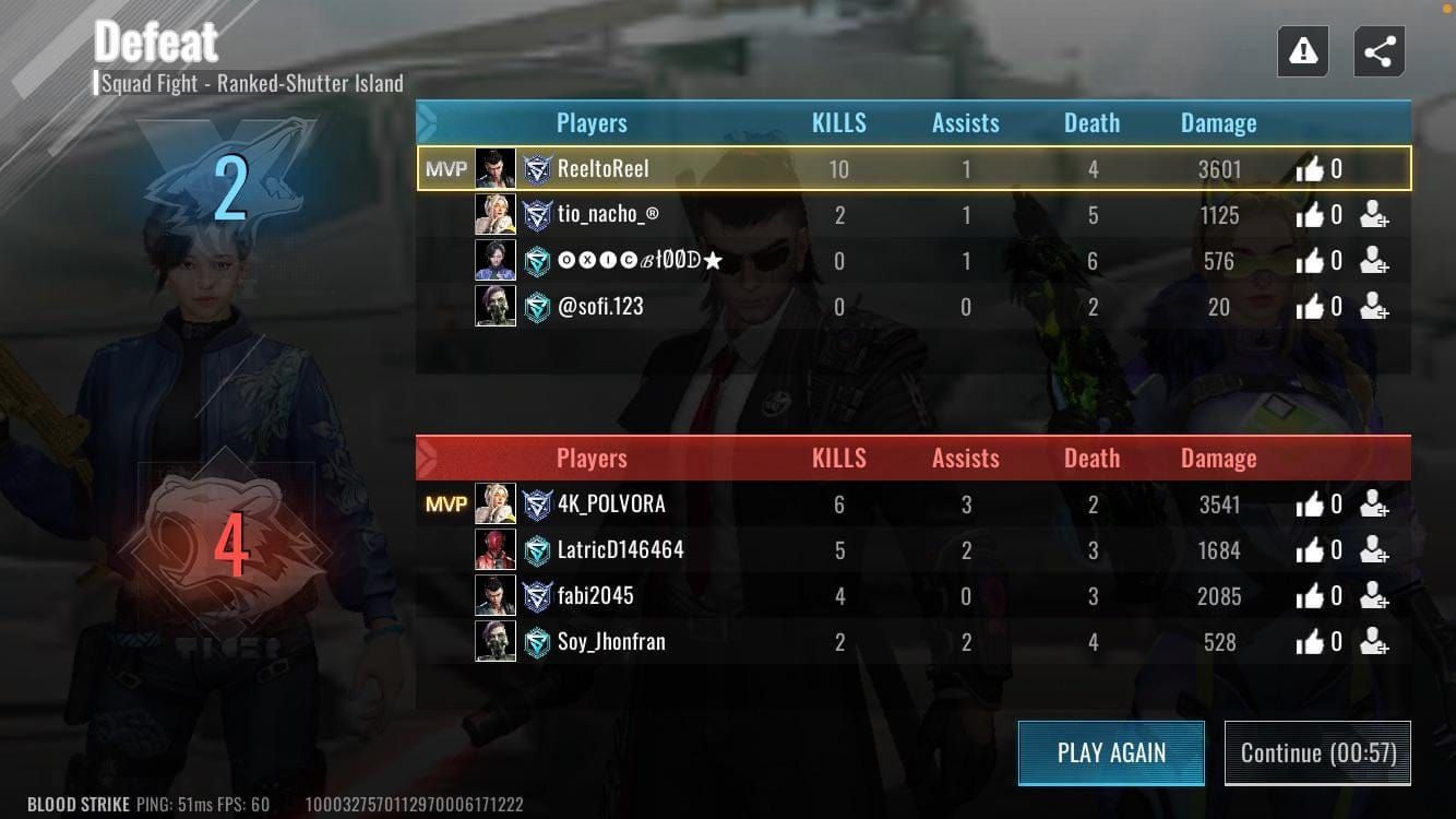 Blood Strike matchmaking interface showing queue status and waiting times