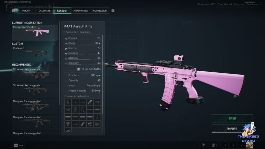 Delta Force M4A1 recoil pattern diagram showing three phases of bullet trajectory