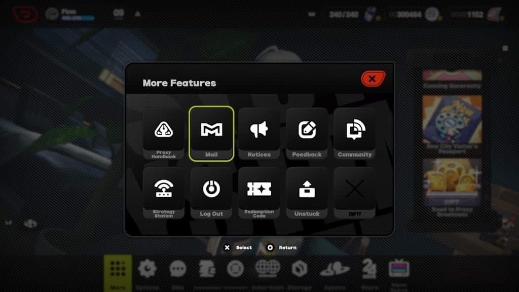 Zenless Zone Zero mailbox interface with PS Partner Awards Polychrome mail