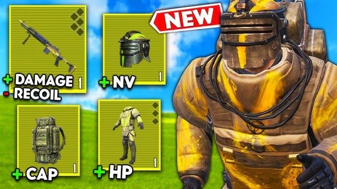 PUBG Mobile Fabled armor equipped with Protection Set trait showing +150 durability bonus