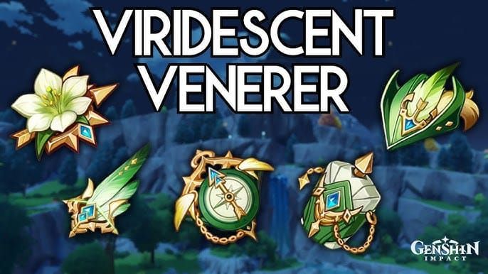 Genshin Impact Viridescent Venerer artifact set for Sucrose build