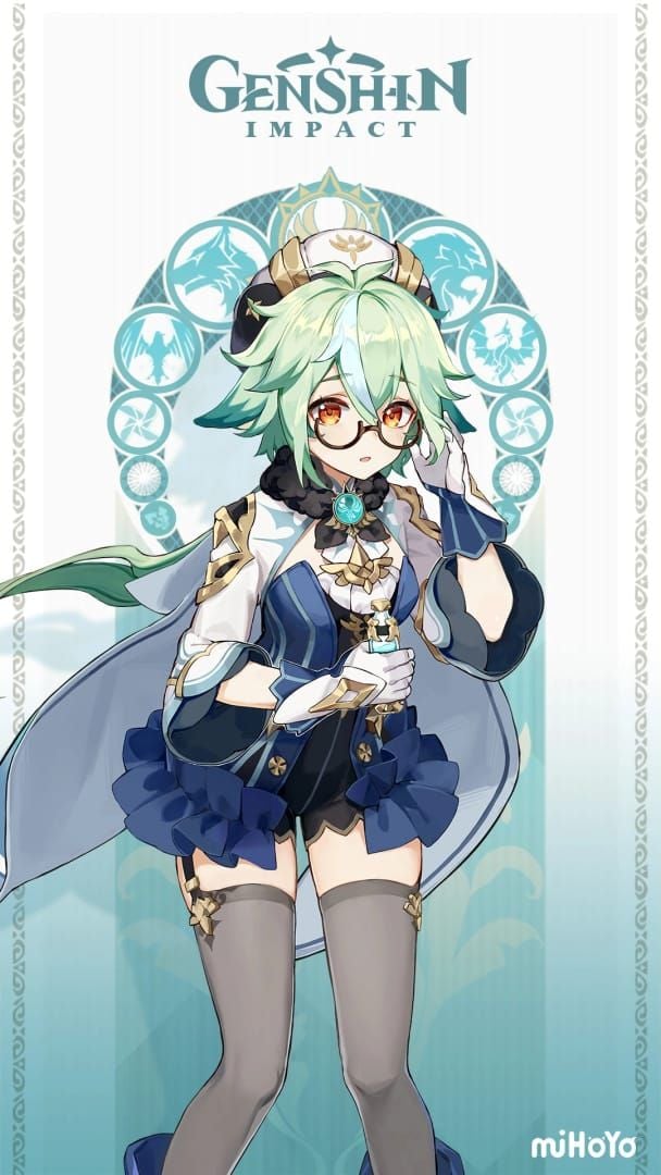Genshin Impact Sucrose character artwork for Spiral Abyss grouping guide