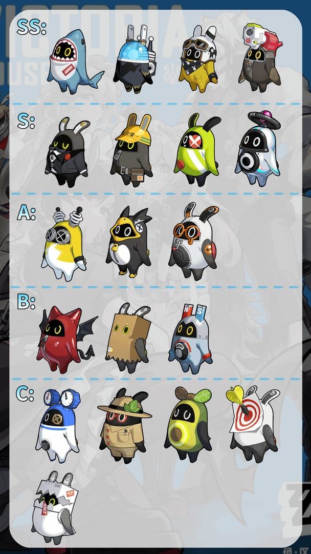 Zenless Zone Zero 1.4 Bangboo tier list chart featuring Rocketboo in S-tier for fire teams