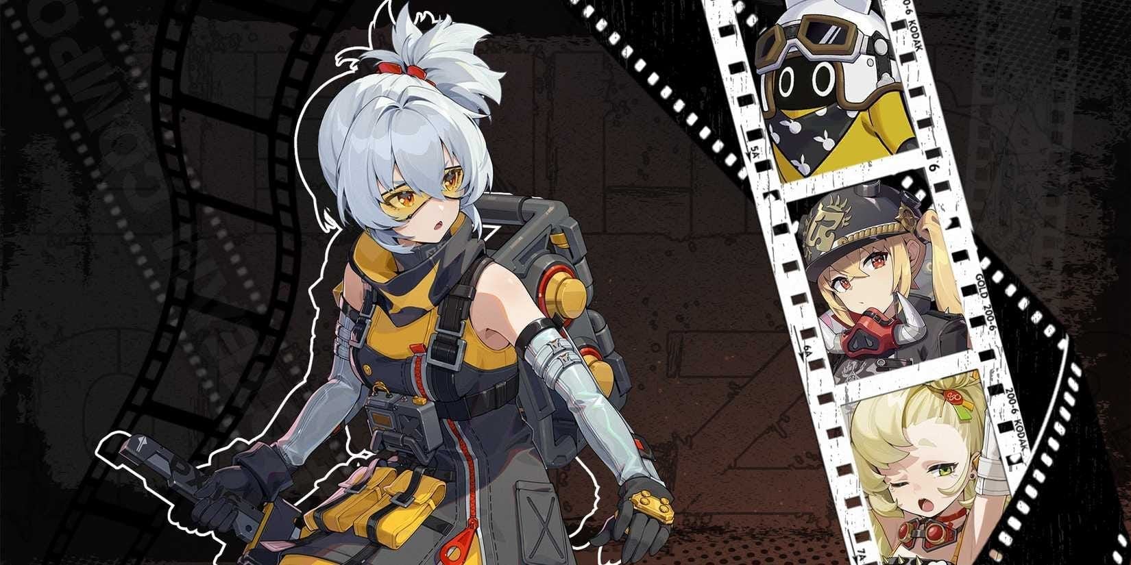 Zenless Zone Zero fire team screenshot: Soldier 11, Qingyi, Lucy, Rocketboo composition