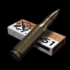 Arena Breakout FAL battle rifle equipped with M61 7.62x51mm ammunition screenshot