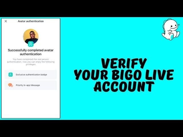 Screenshot of Bigo Live official host profile displaying verification badge