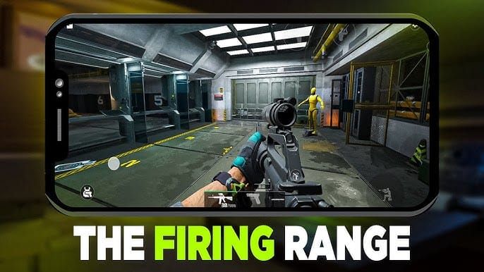 Delta Force Hawk Ops Training mode interface with bot opponents for weapon leveling