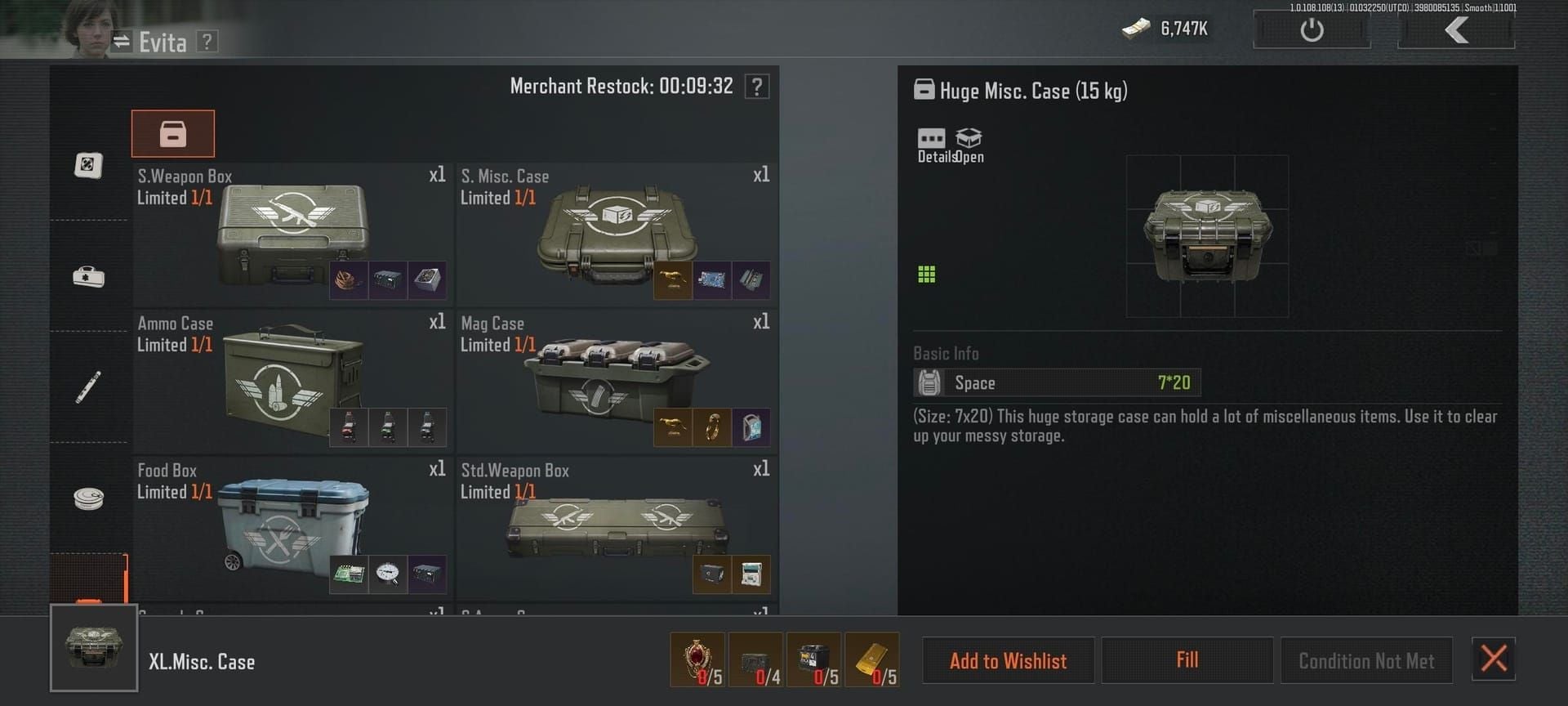 Arena Breakout storage options priority comparison showing E-Box vs cheaper alternatives