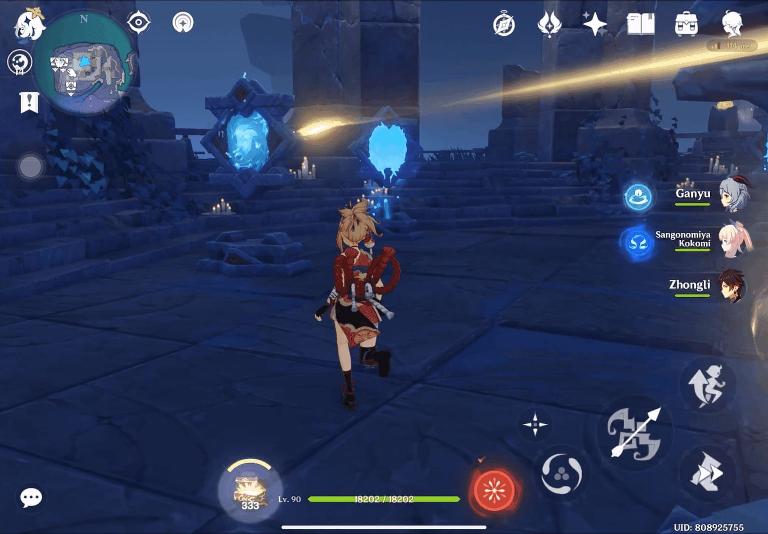 원신 노드크라이 보물 1번 얼음 횃불 순서 퍼즐 가이드 이미지