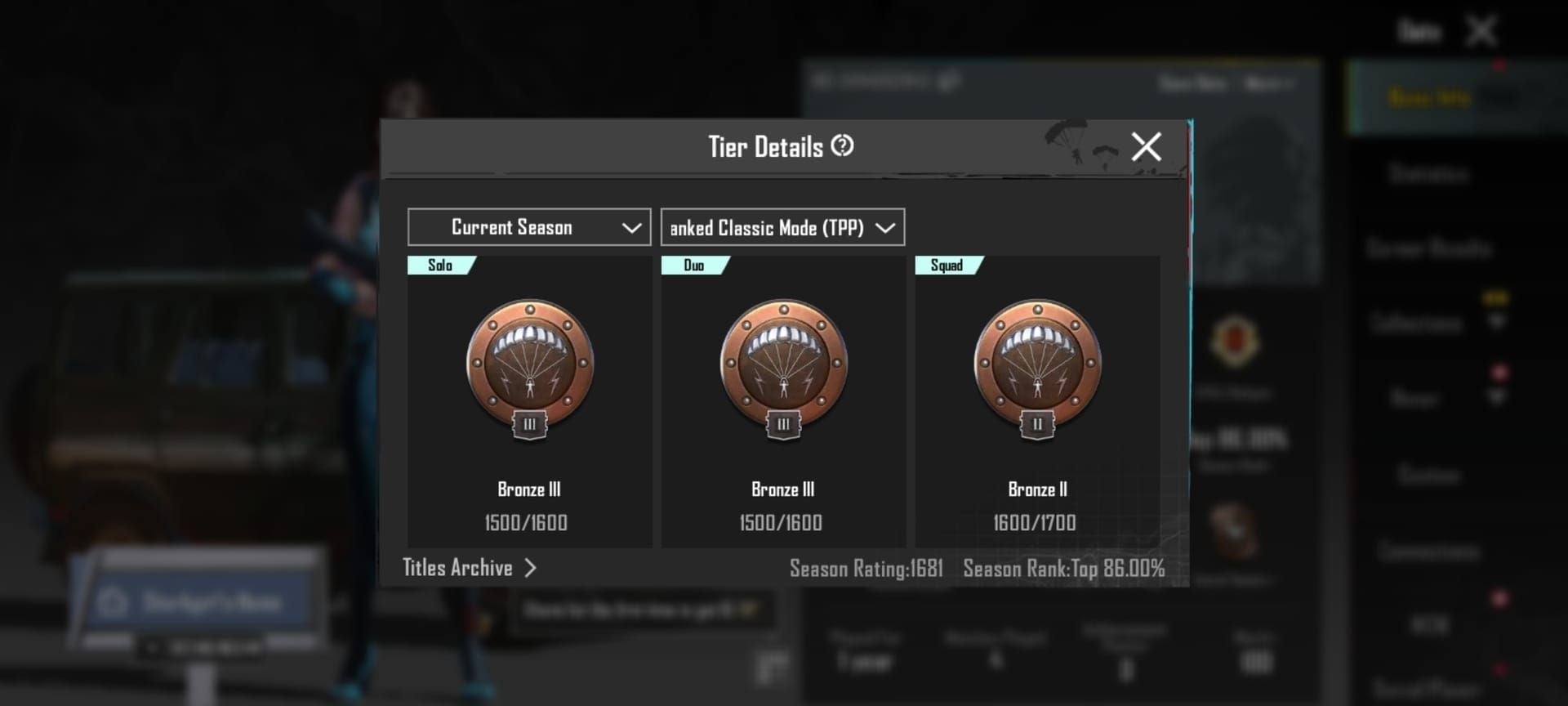 PUBG Mobile game modes merit efficiency comparison chart
