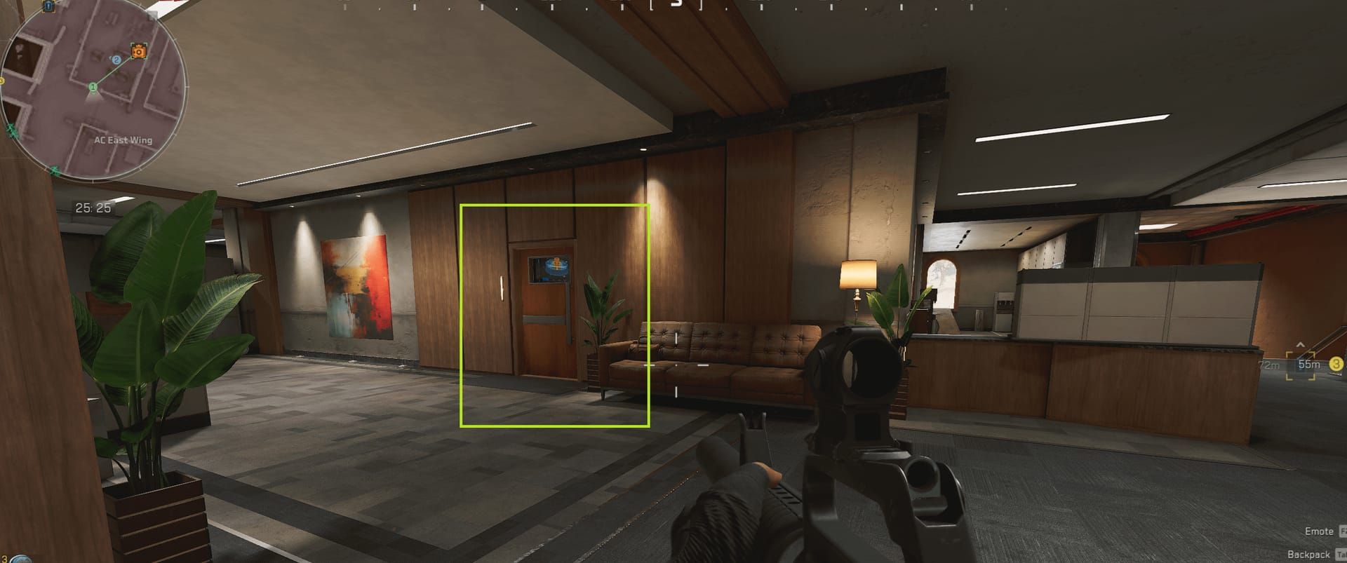 Delta Force screenshot of Classified Documents on East Wing Manager's Office desk in Zero Dam Admin Building