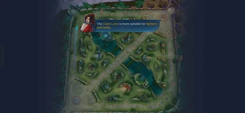 Honor of Kings minimap screenshot of jungler positioning for tower dive setup
