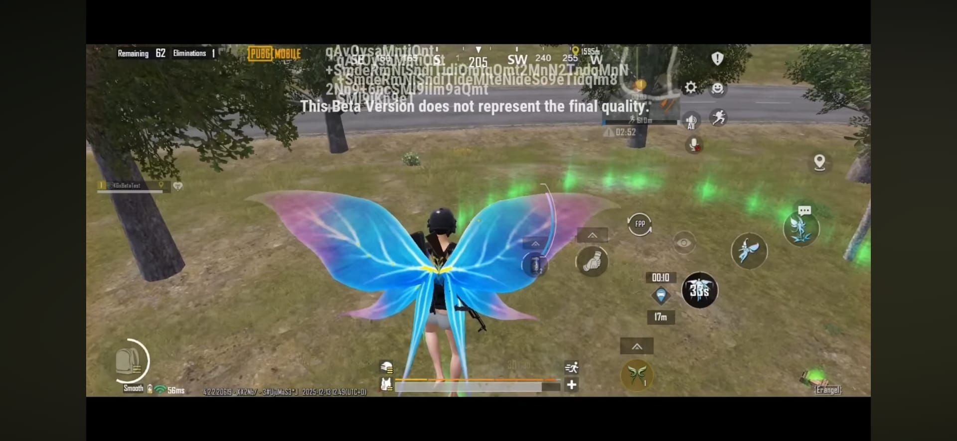 Способность Florawings полет и атака в PUBG Mobile 4.2