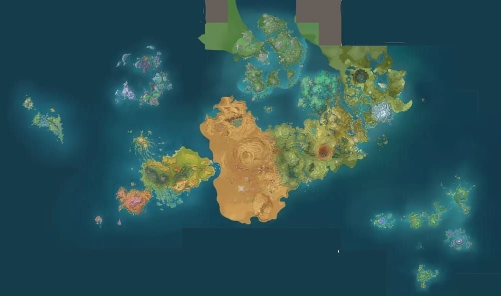 원신 드래곤 스파인 알베도 캠프 주홍옥 수집 위치 지도