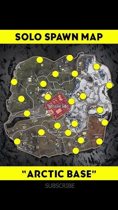 PUBG Mobile Metro Royale map showing workstation icons near Misty Port and Arctic Base