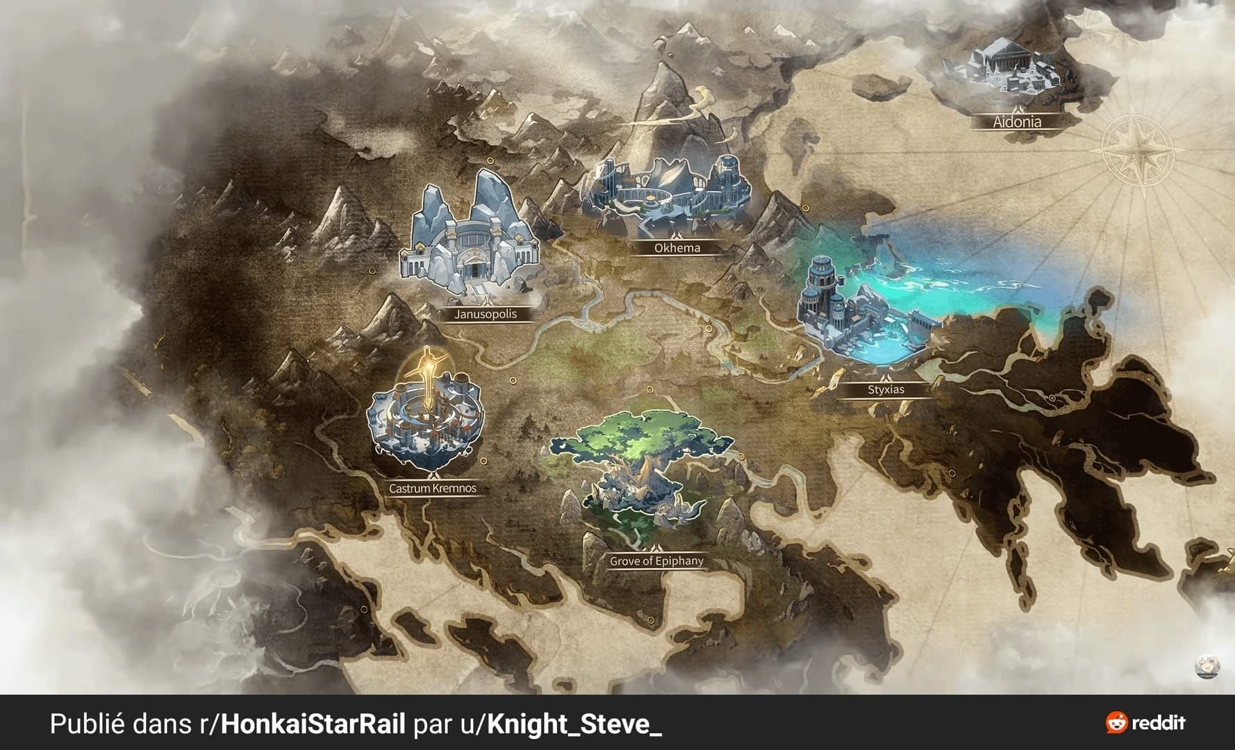 Interactive map of Aedes Elysia location in Honkai Star Rail Amphoreus region