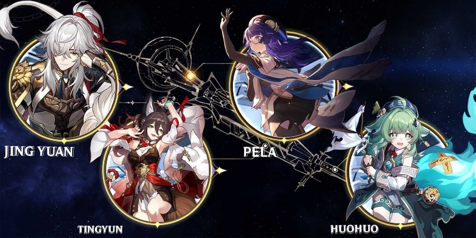 Honkai Star Rail optimal Jing Yuan team with Sunday support