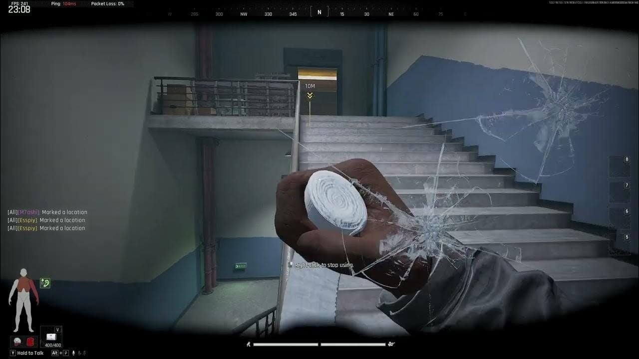 Screenshot of Ventilation Stairs switchboard nook rat spot in Arena Breakout TV Station