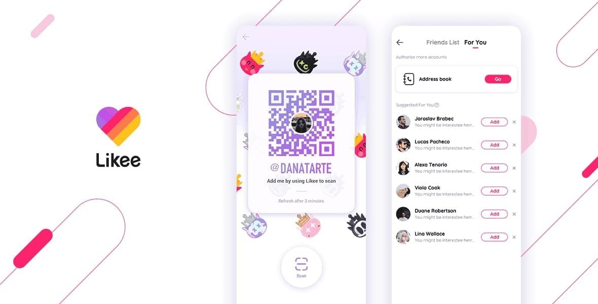 Comparison chart of Likee loop video vs live stream reach and engagement metrics