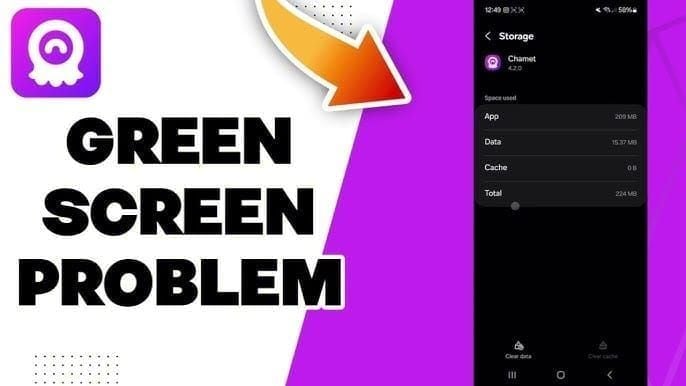 Chamet video call resolution settings dropdown at 480p