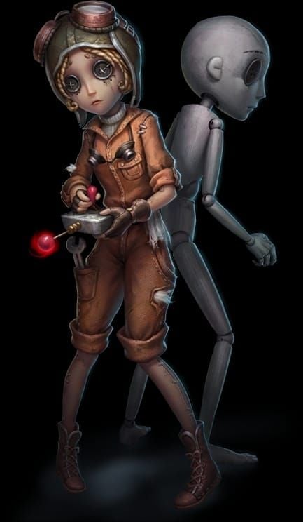 Identity V screenshot of Mechanic robot with Prisoner boost in Duo-Training mode