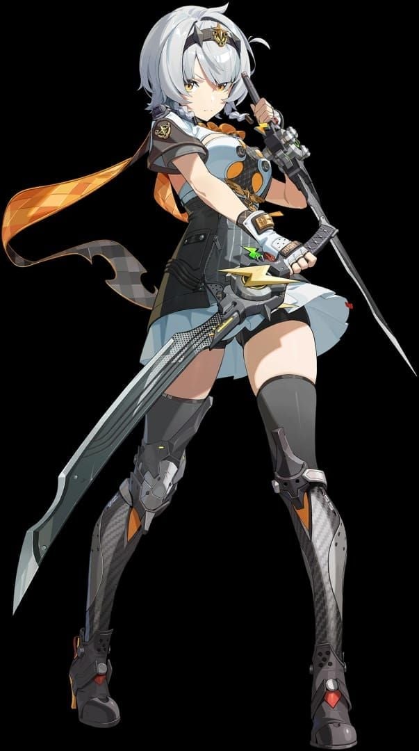 Official artwork of Soldier 0 Anby from Zenless Zone Zero, versatile stun support agent