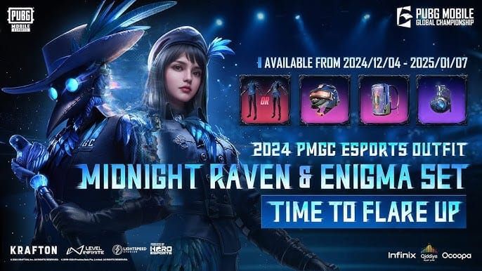 PUBG Mobile PMGC Prize Path rewards interface including Spectrashift Apex Set and skins