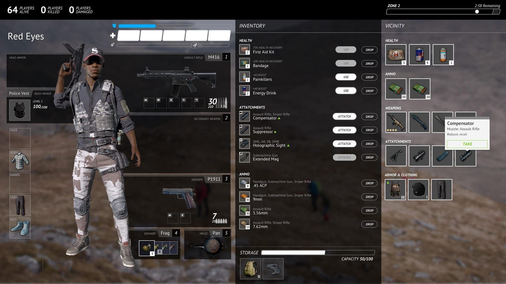 PUBG Mobile inventory menu showing clothing section for equipping Gilt-tier outfits