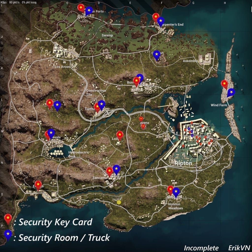 PUBG Mobile 4.2 Secret Room Key Locations & Loot Guide