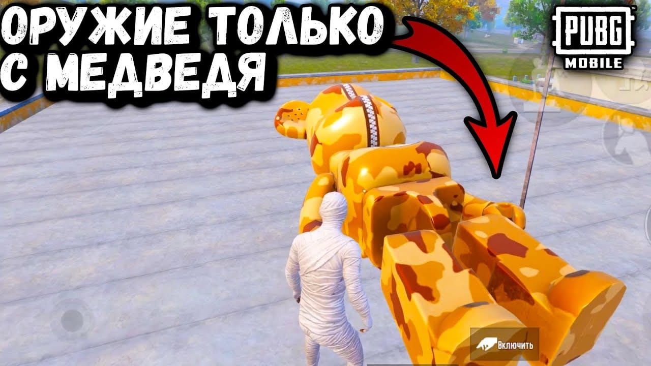 PUBG Mobile компаньон медвежонок-оружейник с аксессуарами