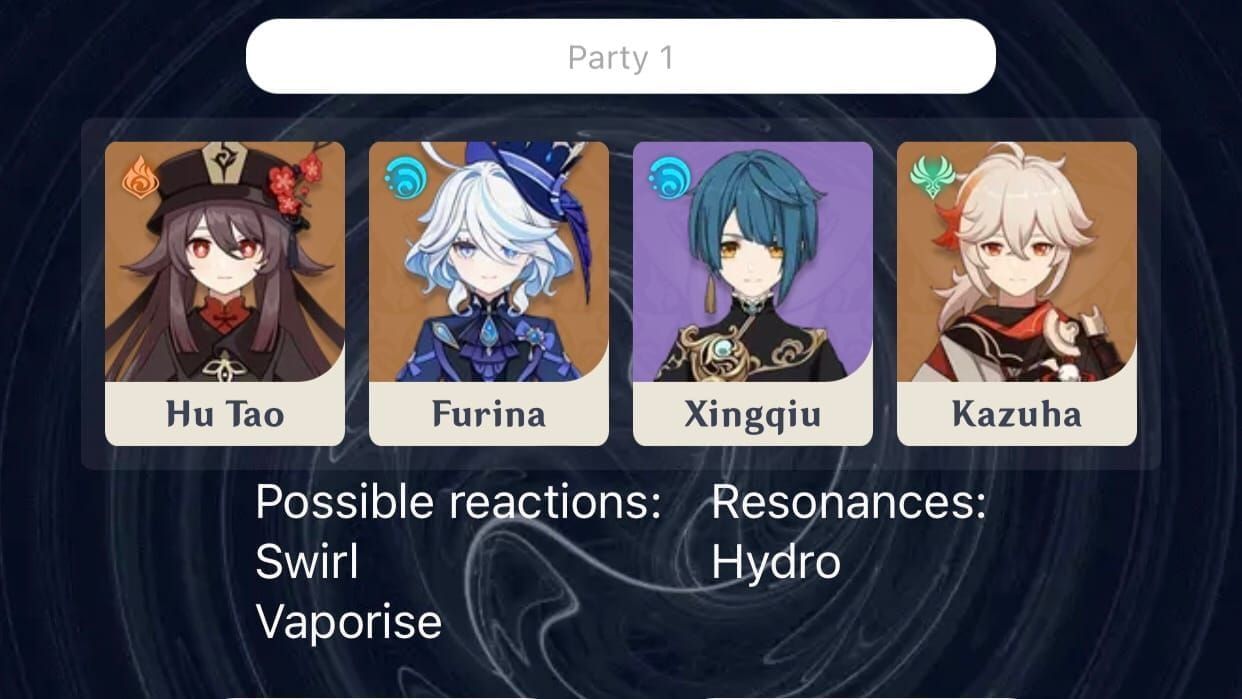 원신 6000점 팀: 호두 행추 카즈하 베넷