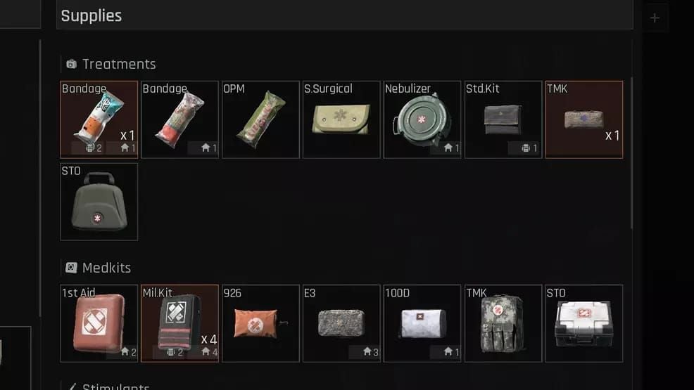 Arena Breakout first aid bug workaround guide with medkit placement