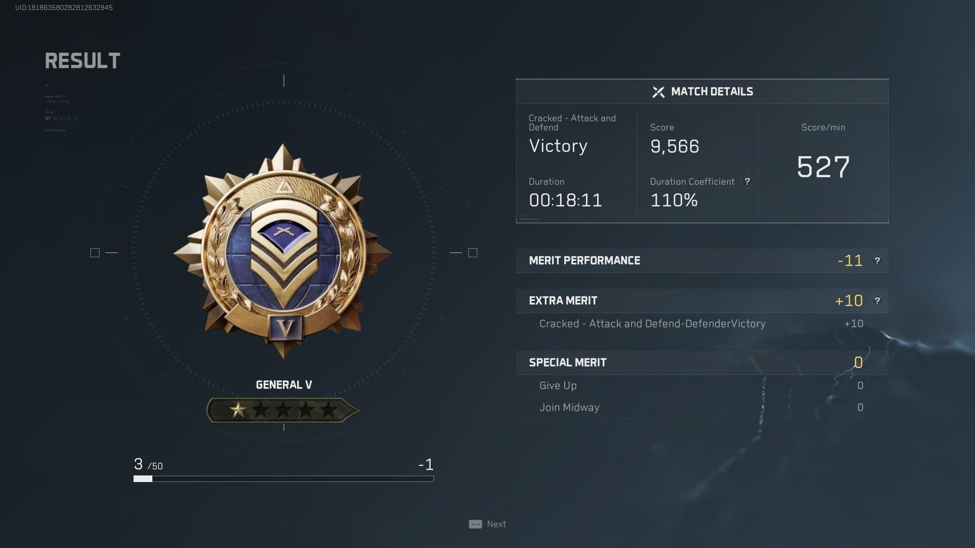 Delta Force Mobile Merit Point System interface