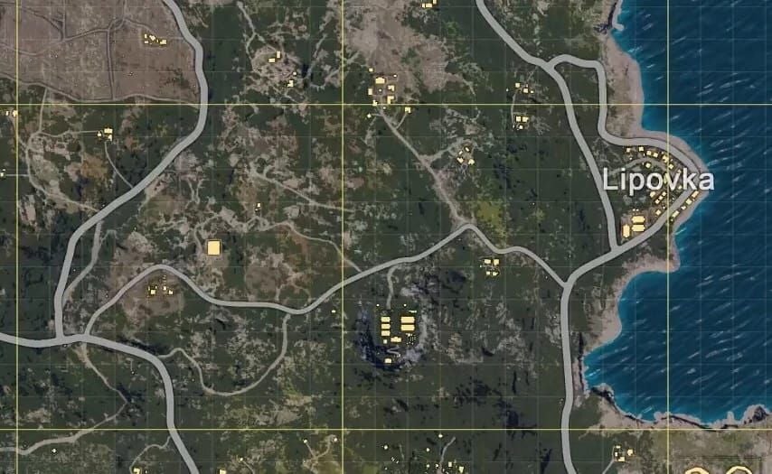 Карта Липовка с пляжной зоной в PUBG Mobile