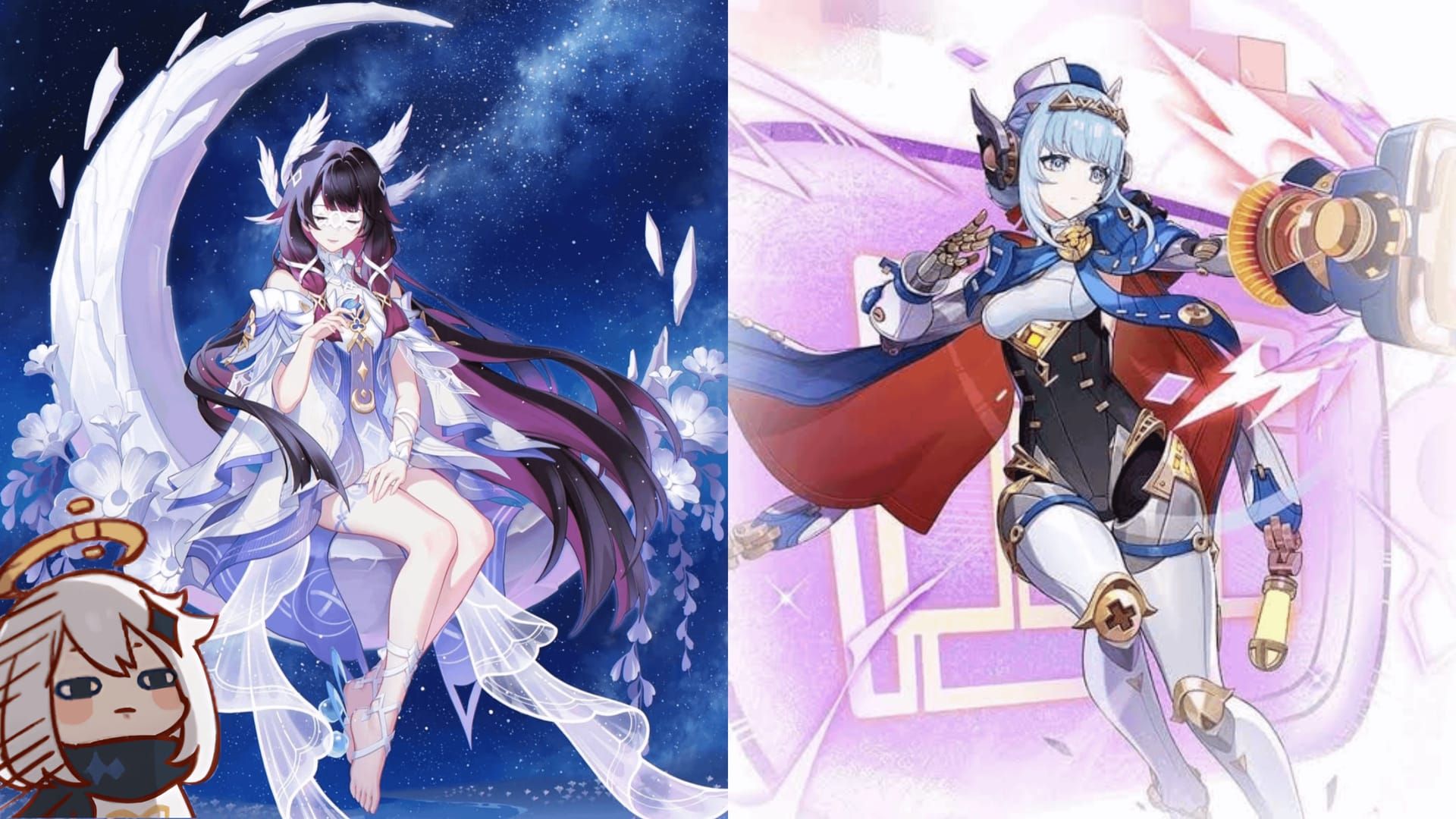 Genshin Impact Columbina vs Ineffa character comparison chart