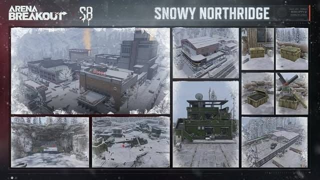 Arena Breakout Northridge clear vs snow weather visibility comparison showing reduced sightlines