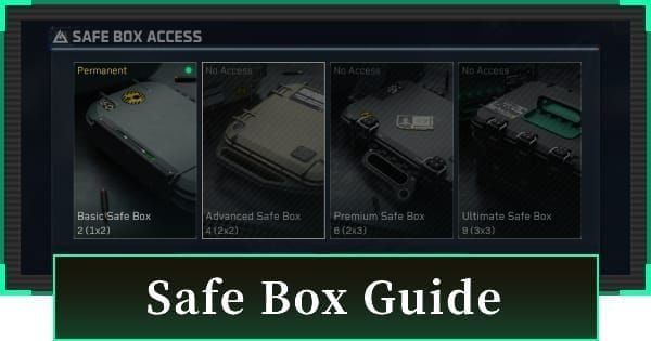 Delta Force 2-slot Safe Box with weapon and tradeable item example